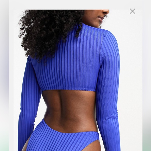 ASOS long sleeve tie bikini top - Picture 4 of 4